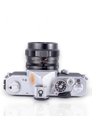 Konica Autoreflex T3 35mm SLR Film Camera with 57mm f1.4 lens
