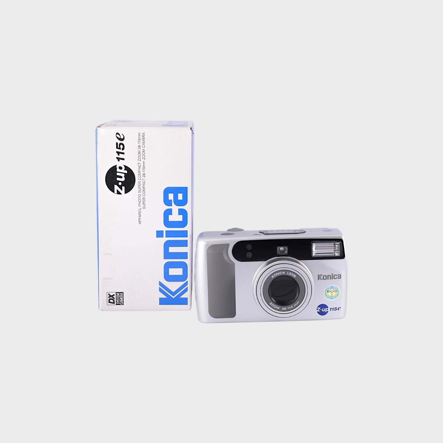 NOS: Konica Z-up 115e 35mm Point & Shoot film camera with 38-115mm