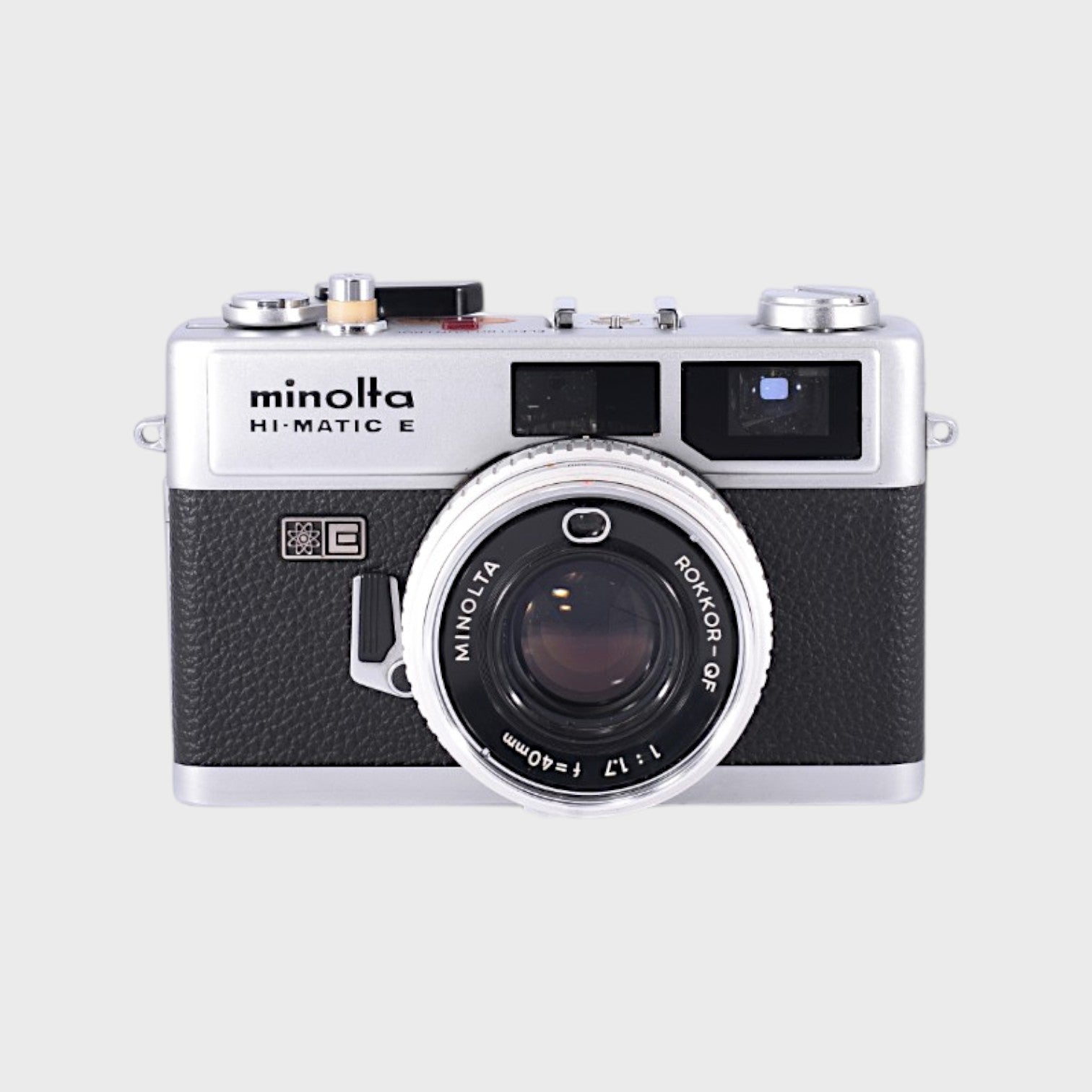 Minolta Hi-Matic E 35mm Rangefinder film camera with 40mm f1.7