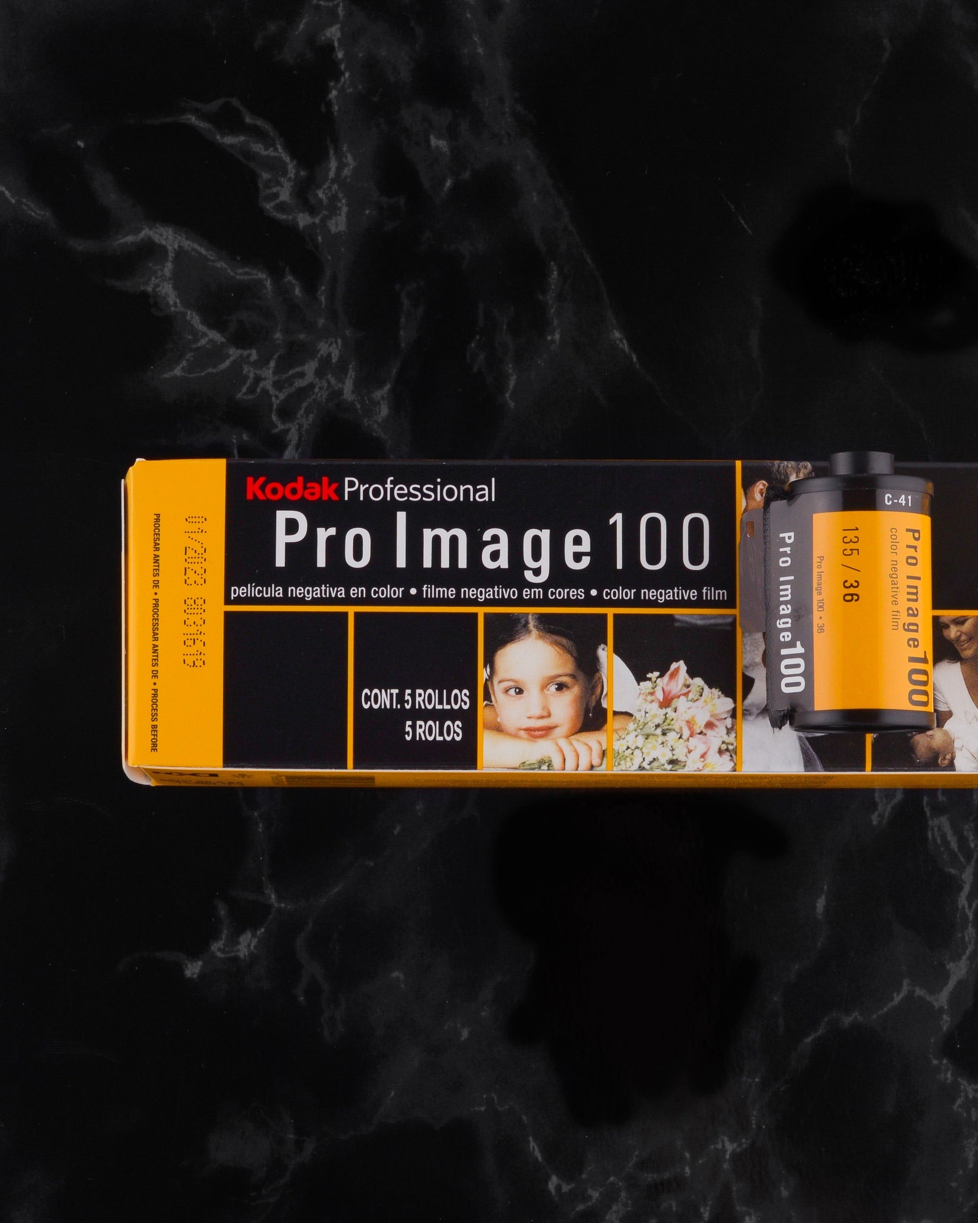 5 Pack (5x) Kodak Pro Image 100 35mm film