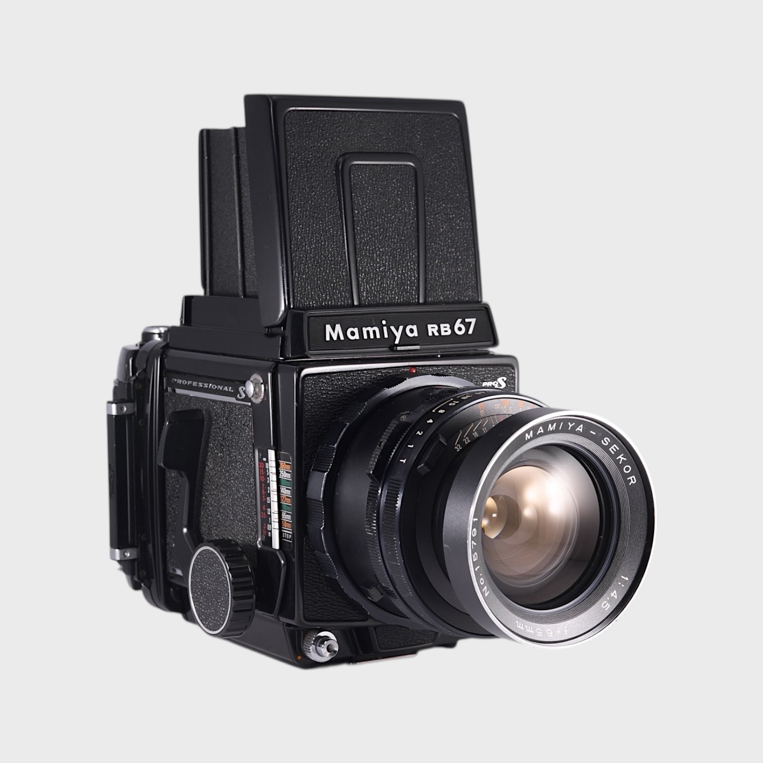 Mamiya RB67 Pro-S Medium Format film camera with 65mm f4.5 lens