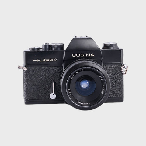 Cosina Hi-Lite 202 35mm SLR film camera with 35mm f2.8 lens