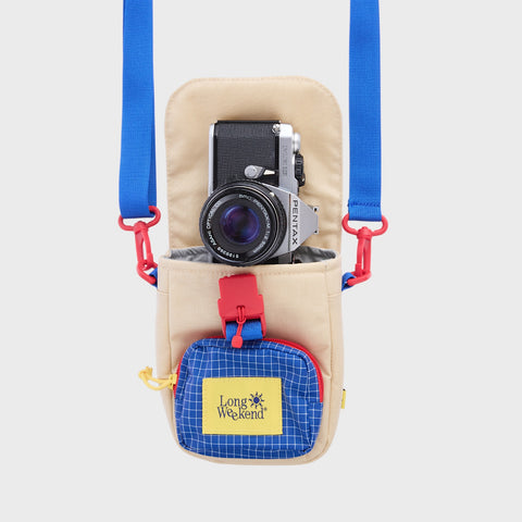 Long Weekend Crossbody Camera Pouch - Creme