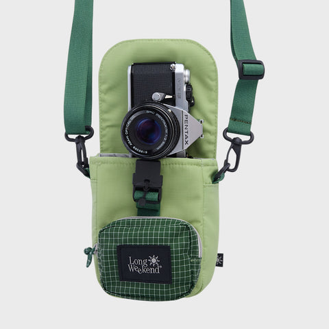 Long Weekend Crossbody Camera Pouch - Moss