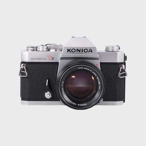 Konica Autoreflex T3 35mm SLR Film Camera with 50mm f1.4 lens