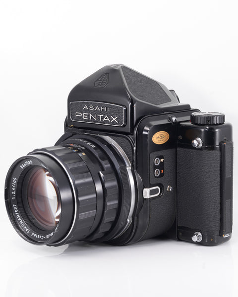 Pentax 6x7 Medium Format film camera with 105mm f2.4 lens