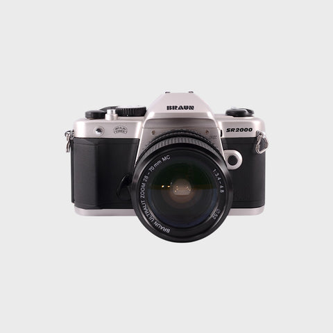 Braun SR2000 PK 35mm SLR film camera with 28-70mm zoom lens
