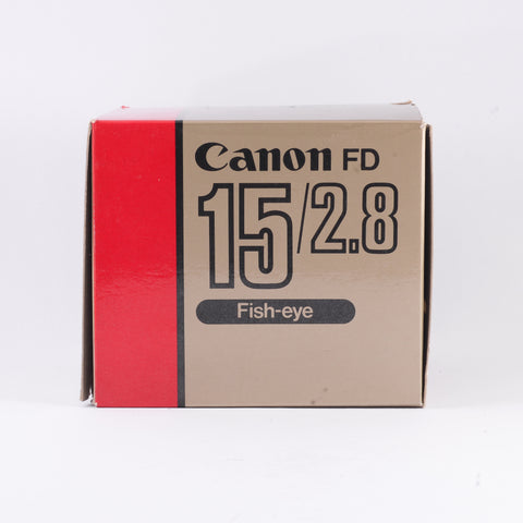 NOS: Boxed Canon FD 15mm f2.8 Ultra-Wide lens