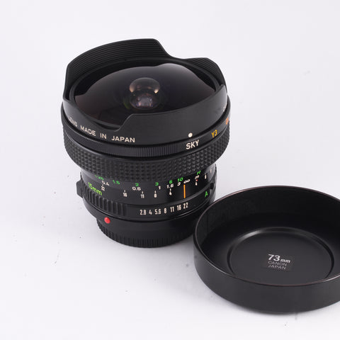 NOS: Boxed Canon FD 15mm f2.8 Ultra-Wide lens