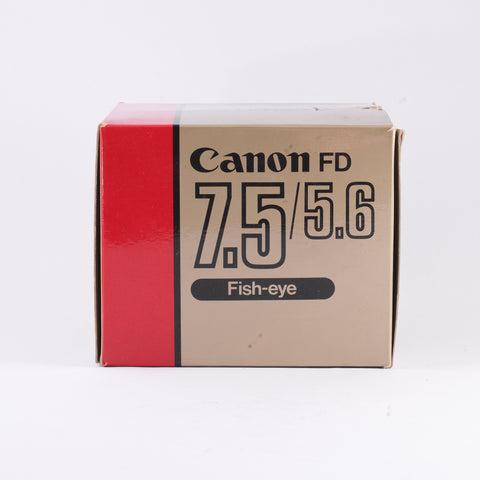 NOS: Boxed Canon FD 7.5mm f5.6 Fish-Eye lens