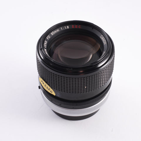NOS: Boxed Canon FD S.S.C. 85mm f1.8 lens