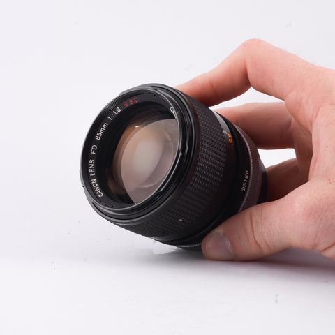 NOS: Boxed Canon FD S.S.C. 85mm f1.8 lens