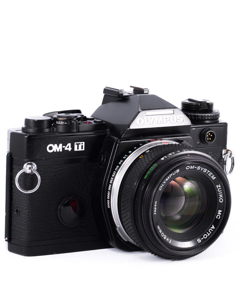 Olympus OM-4Ti 35mm SLR Film Camera with 50mm f1.8 Lens