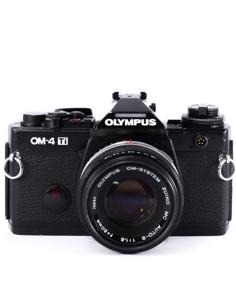 Olympus OM-4Ti 35mm SLR Film Camera with 50mm f1.8 Lens