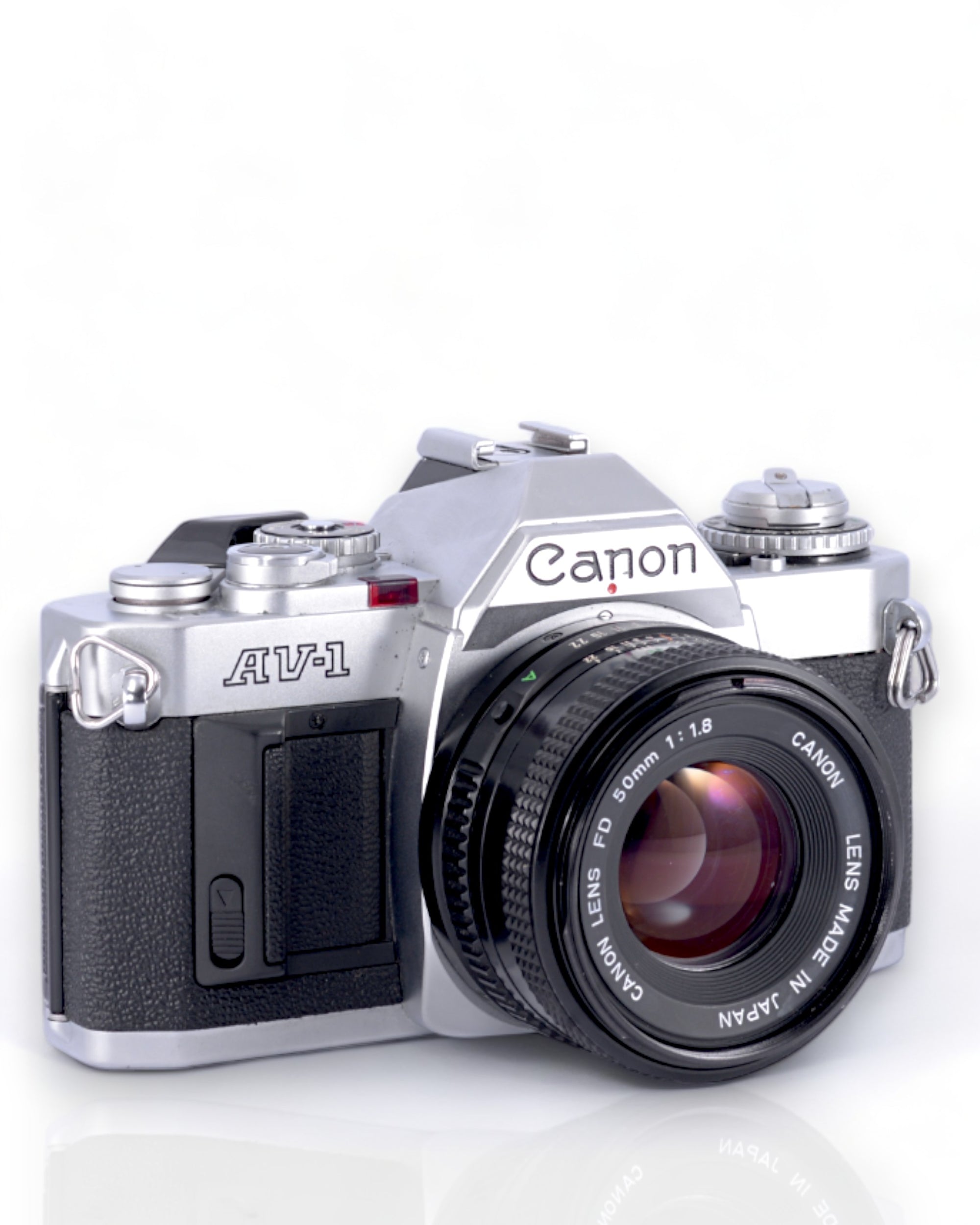 Canon AV-1 35mm SLR Film Camera with 50mm f1.8 Lens