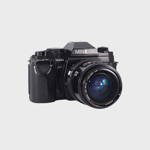 Minolta 9000AF 35mm SLR film camera with 28-85mm f3.5-4.5 lens