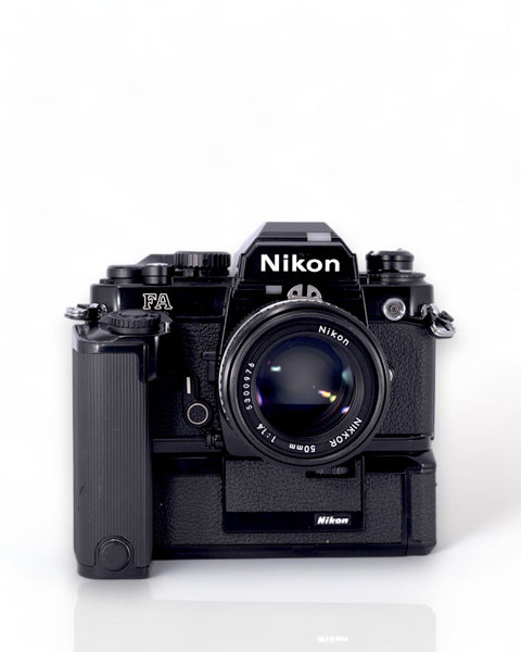 Nikon FA 35mm SLR Film Camera with motor drive and 50mm f1.4 Lens