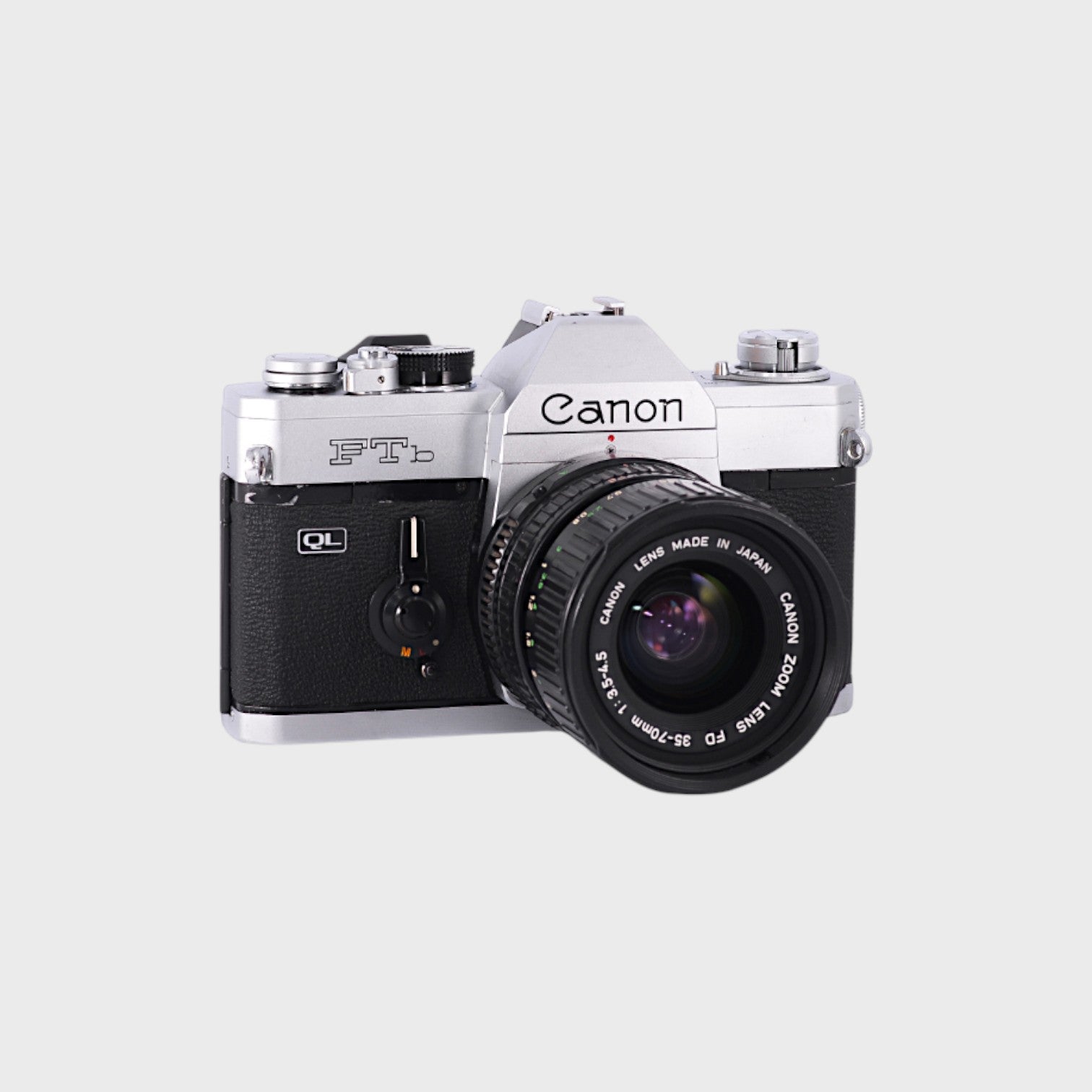Canon FTb QL 35mm SLR film camera with 35-70mm f3.5-4.5 lens