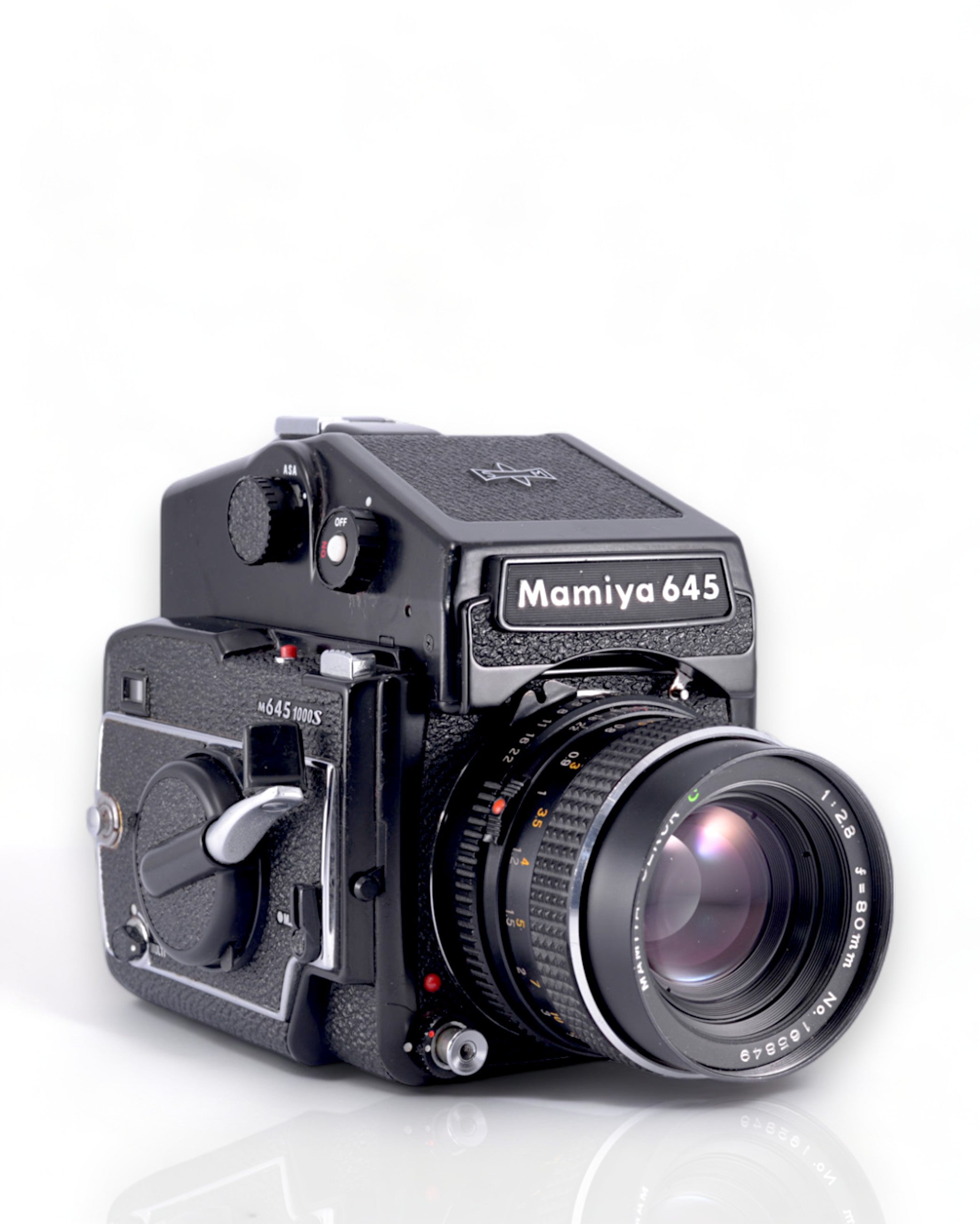 Mamiya M645 1000s Medium Format film camera with 80mm f2.8 lens