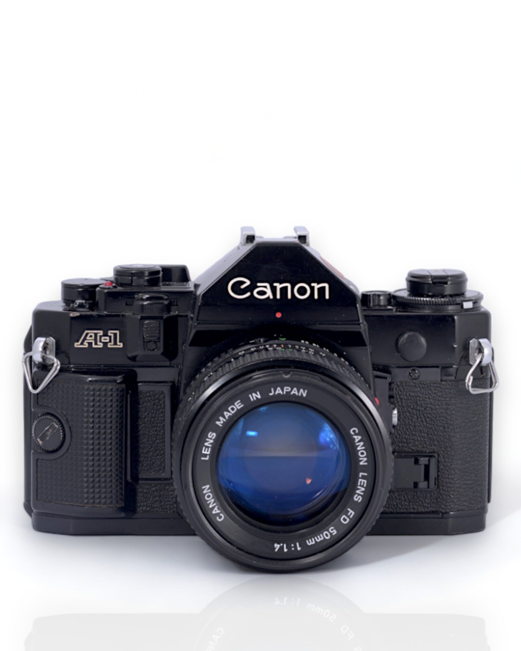 Canon A-1 Program 35mm SLR film camera with 50mm f1.4 lens