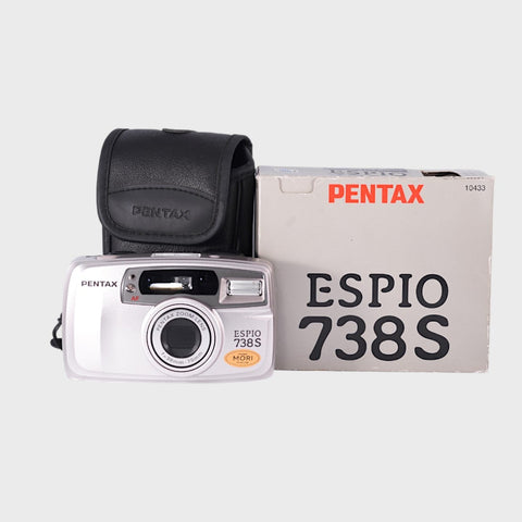 Pentax Espio 738s 35mm Point & Shoot film camera with 38-70mm zoom lens