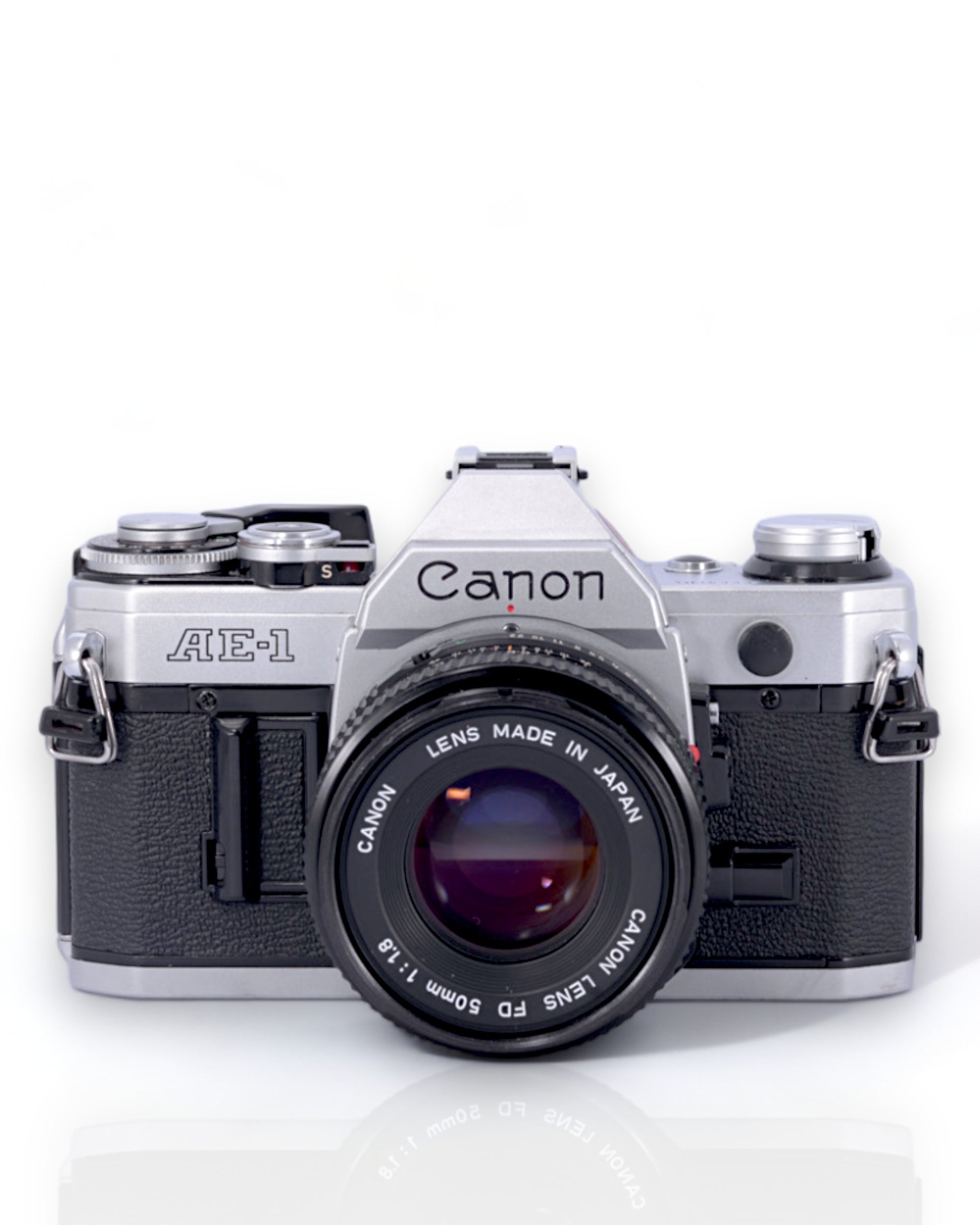 Canon AE-1 35mm SLR film camera with 50mm f1.8 lens