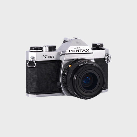 Pentax K1000 35mm SLR film camera with 35mm f2.8 Lens
