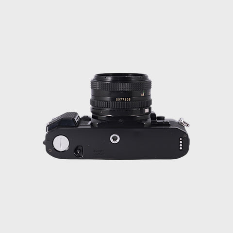 Canon A-1 35mm SLR film camera with 50mm f1.8 lens