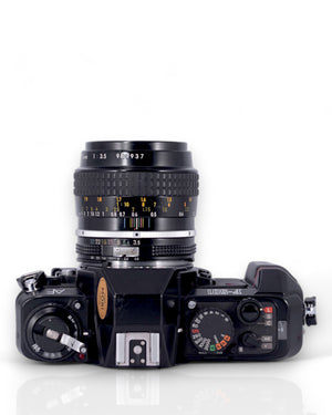 Nikon F-501 35mm SLR film camera with 55mm lens