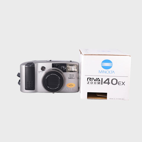 Minolta Riva Zoom 140 EX 35mm Point & Shoot Film Camera with 38-140mm Lens