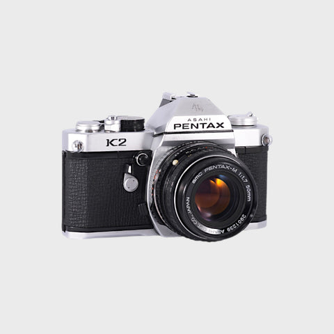 Pentax K2 35mm SLR film camera with 50mm f1.7 lens