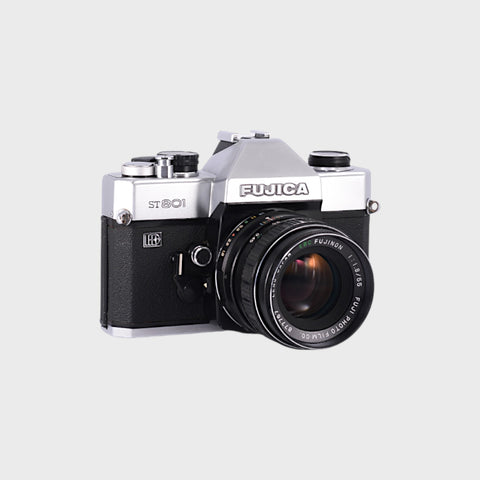 Fujica ST801 35mm SLR film camera with 55mm f1.8 lens