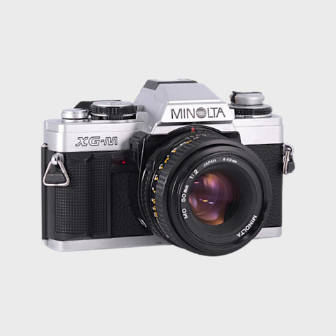 Minolta XG-M 35mm SLR Film Camera with 50mm f2 Lens