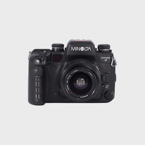 Minolta Dynax 9 35mm SLR film camera with 35-70mm f4 lens