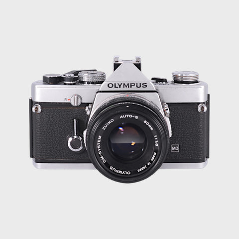 Olympus OM-1 35mm SLR Film Camera with 50mm f1.8 Lens
