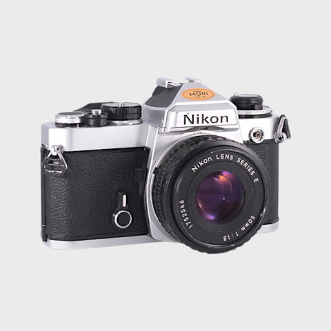 Nikon FE 35mm SLR film camera with 50mm f1.8 lens