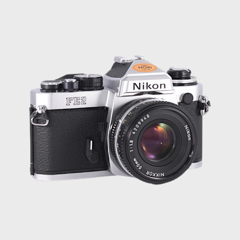 Nikon FE2 35mm SLR film camera with 50mm f1.8 Lens