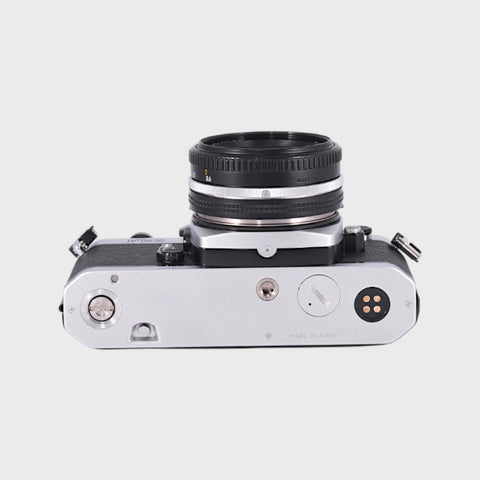 Nikon FE2 35mm SLR film camera with 50mm f1.8 Lens
