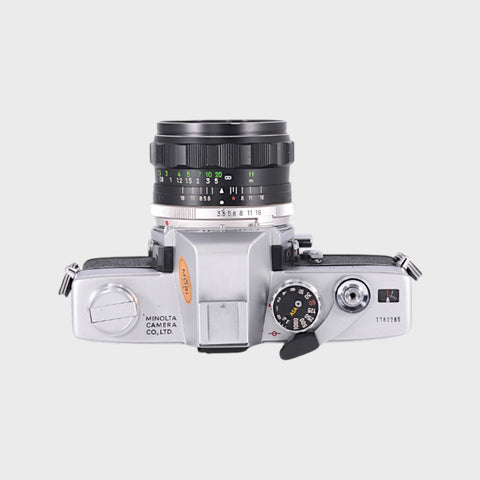 Minolta SRT 101 35mm SLR film camera with 28mm f3.5 lens