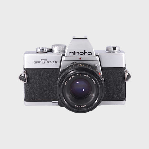 Minolta SRT 100X 35mm SLR Film Camera with 50mm f2 Lens