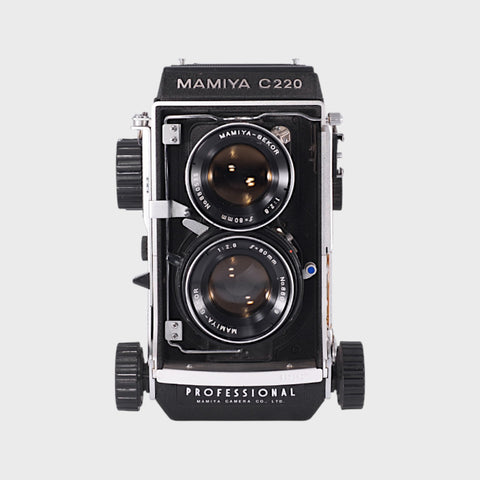 Mamiya C220 Medium Format TLR film camera with 80mm f2.8 lens