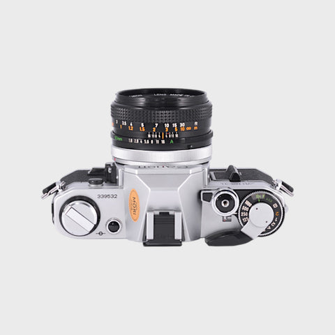 Canon AE-1 35mm SLR film camera with 50mm f1.8 lens