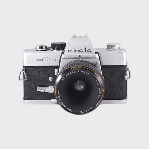 Minolta SRT 101 35mm SLR film camera with 50mm f3.5 lens