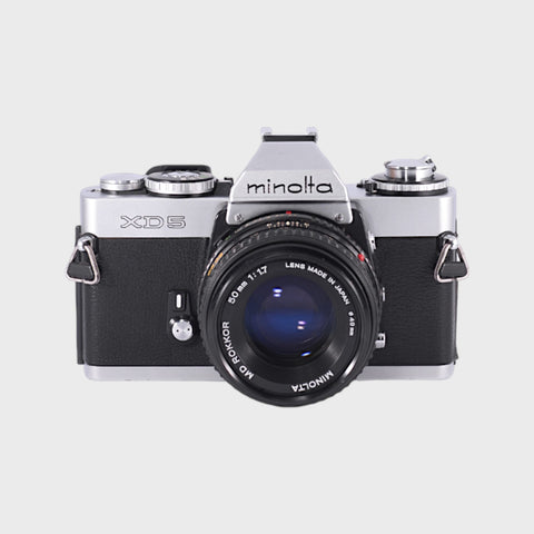 Minolta XD5 35mm SLR Film Camera with 50mm f1.7 lens