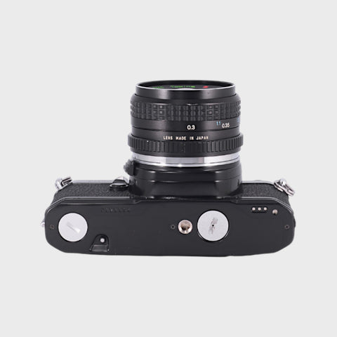 Pentax MV1 35mm SLR film camera with 28mm f2.8 lens