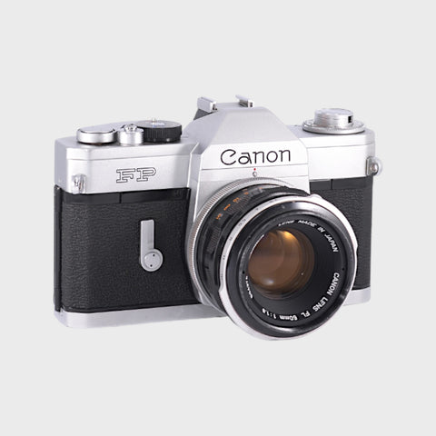 Canon FP 35mm SLR film camera with 50mm f1.8 lens