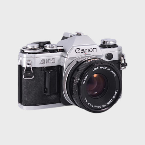 Canon AE-1 Reflex 35mm argentique avec 50mm f1.8 objectif