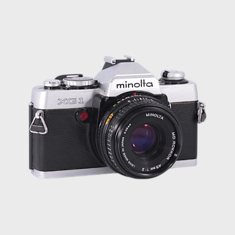 Minolta XG1 Reflex 35mm argentique  objectif 45 mm f2