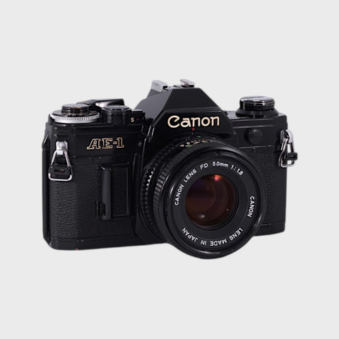 Canon AE-1 Reflex 35mm argentique avec 50mm f1.8 objectif