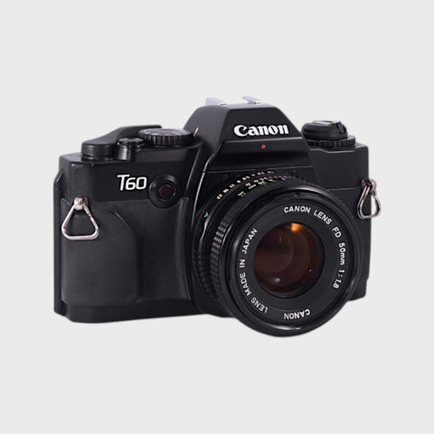 Appareil photo Reflex 35mm argentique Canon T60 Reflex 35mm argentique  objectif 50 mm f/1,8